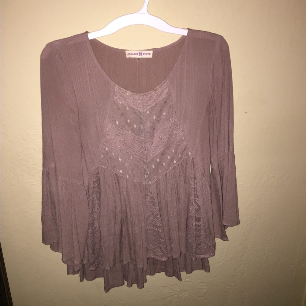 Altered state blush long sleeve top S